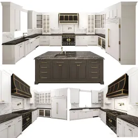 Kitchen with island
